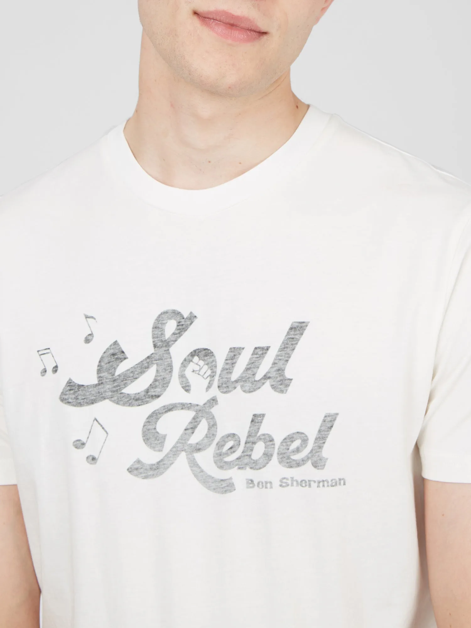 Retro Type Graphic Tee - Ivory sold by Ben Sherman