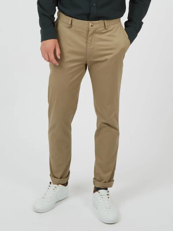 Signature Skinny Stretch Chino Pant - Stone sold by Ben Sherman