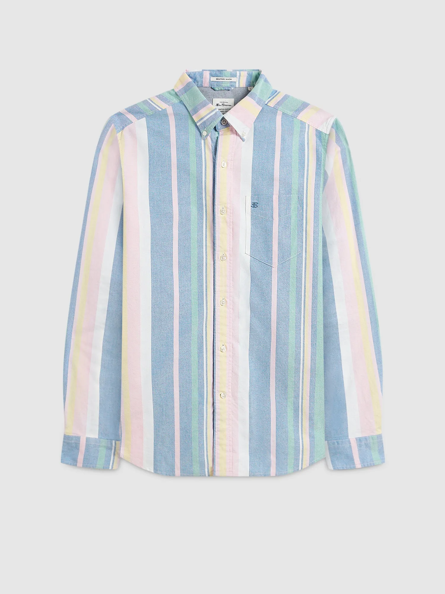 Brighton Oxford Organic Stripe Shirt - Deck Chair Multi Stripe sold by Ben Sherman product image thumbnail 2