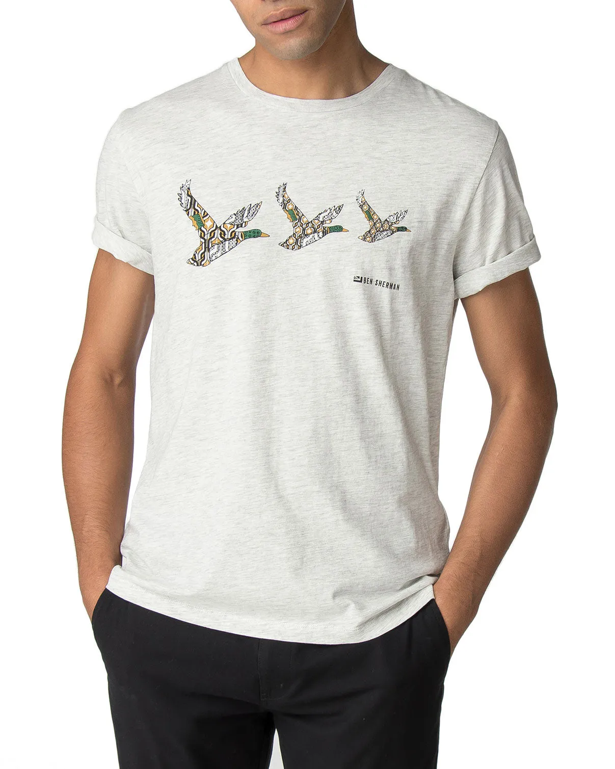 Triple Duck Graphic Tee - Silk sold by Ben Sherman
