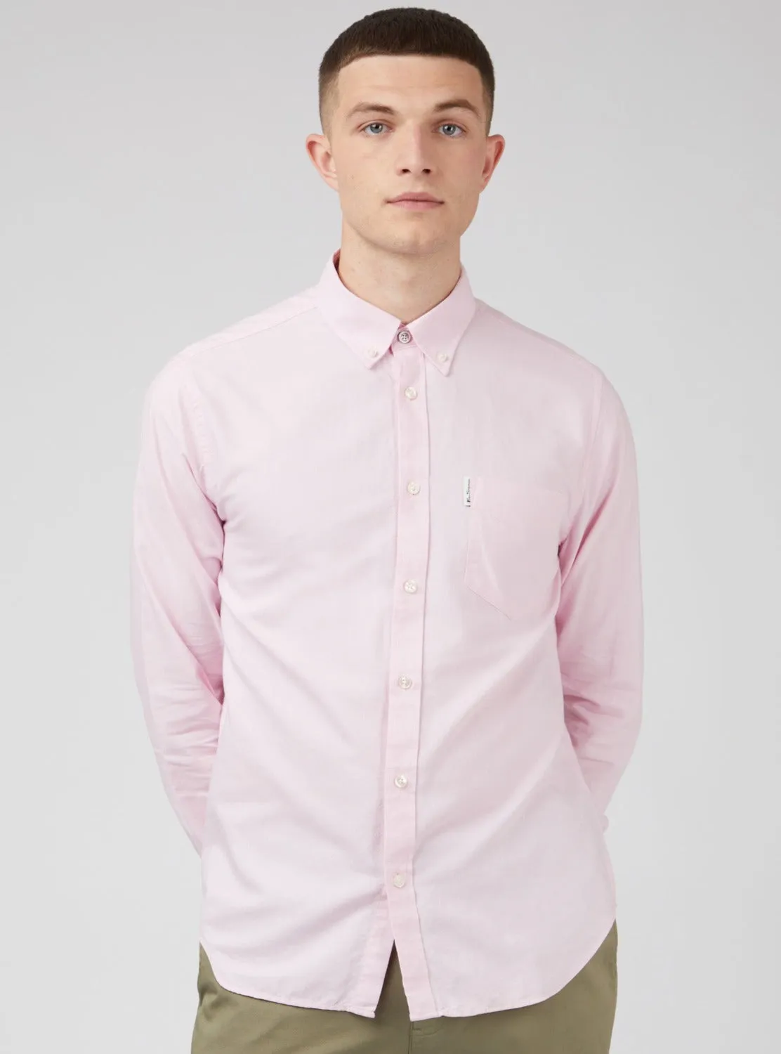 Signature Organic Oxford Shirt - Light Pink sold by Ben Sherman product image thumbnail 4