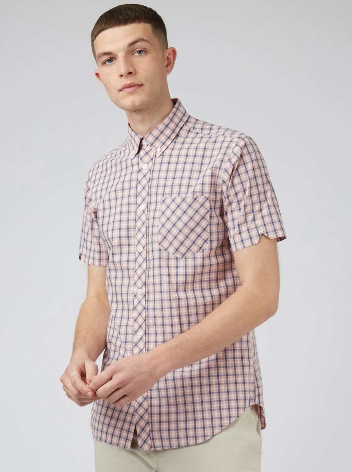 Signature House Check Shirt - Light Pink sold by Ben Sherman product image thumbnail 4
