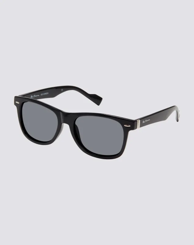 Ethan Polarize Eco-Green Sunglasses - Black sold by Ben Sherman