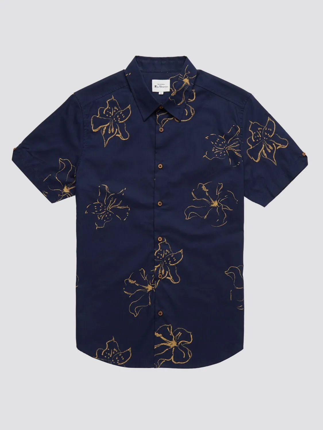 Hibiscus Flower Print Shirt sold by Ben Sherman product image thumbnail 4