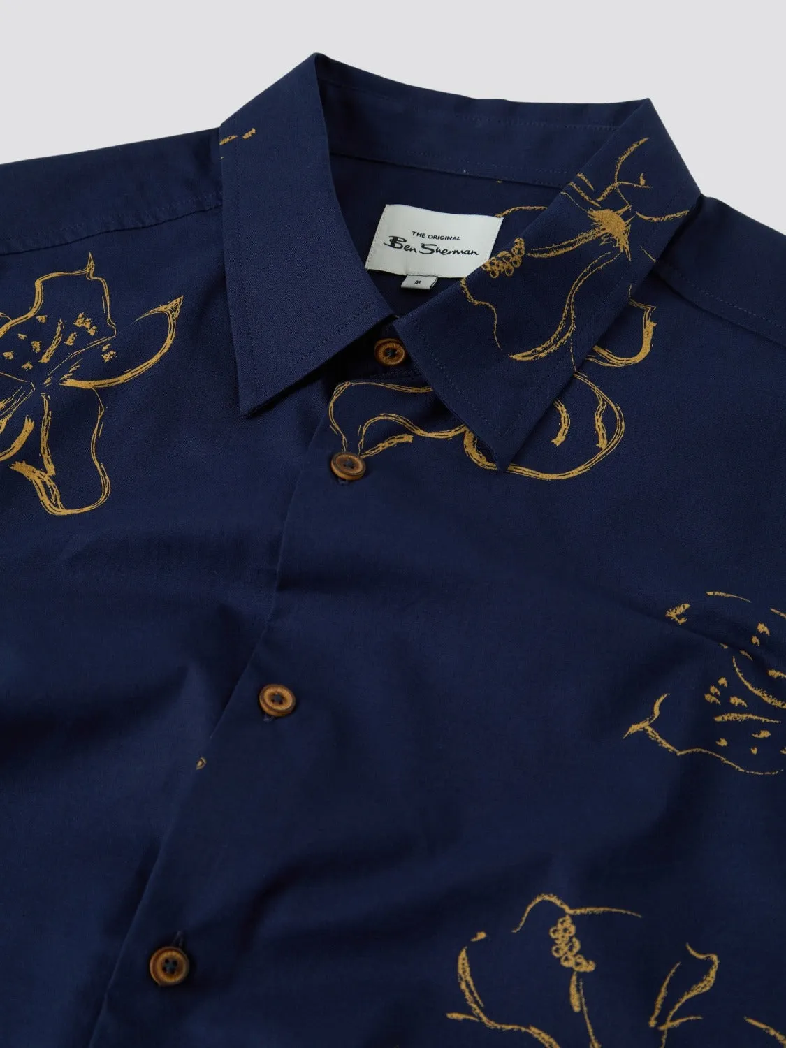 Hibiscus Flower Print Shirt sold by Ben Sherman product image thumbnail 2