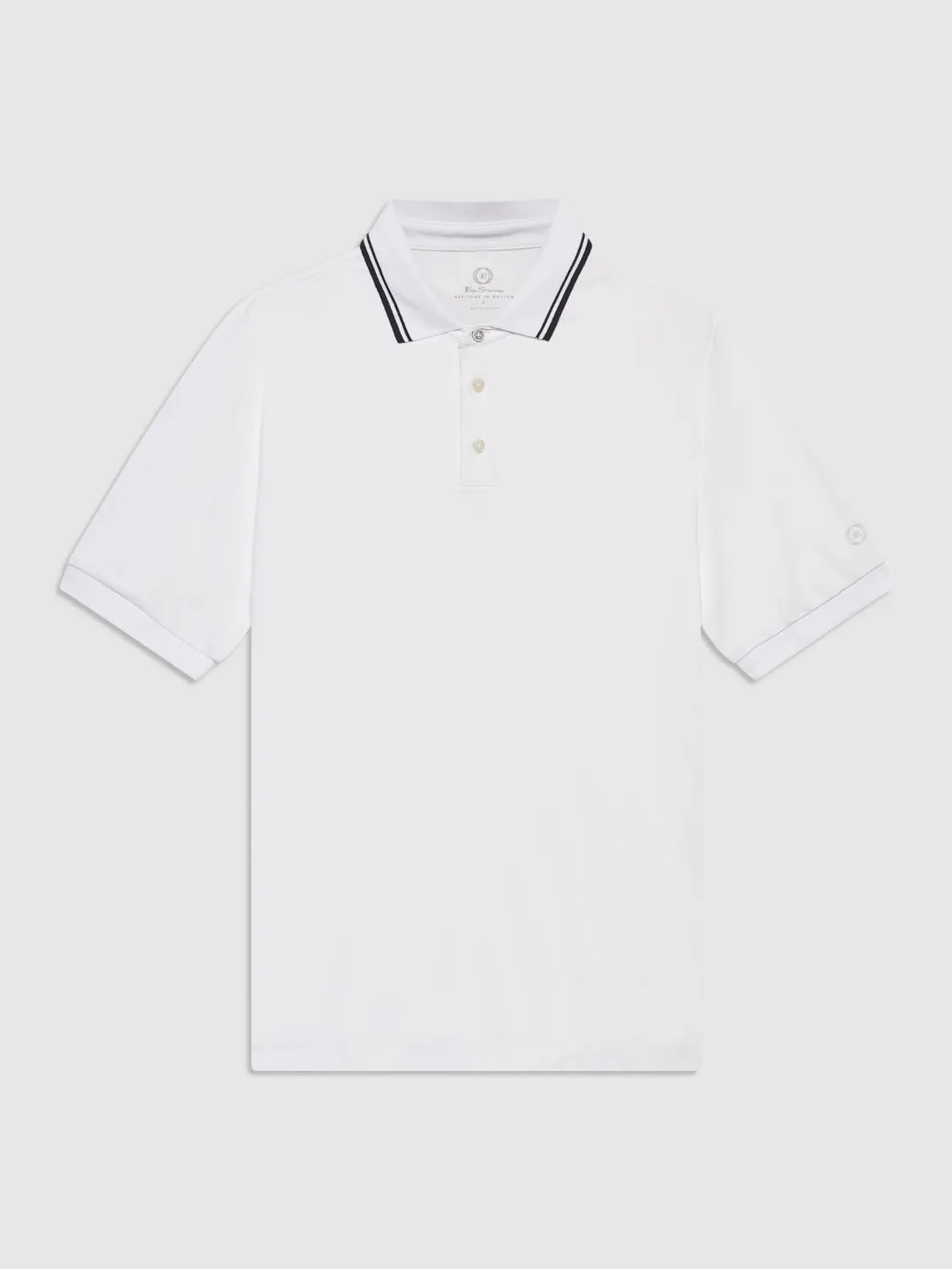 360 Motion Stretch Polo - Bright White sold by Ben Sherman product image thumbnail 3
