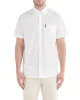 Short-Sleeve Stripe Print Shirt - White sold by Ben Sherman