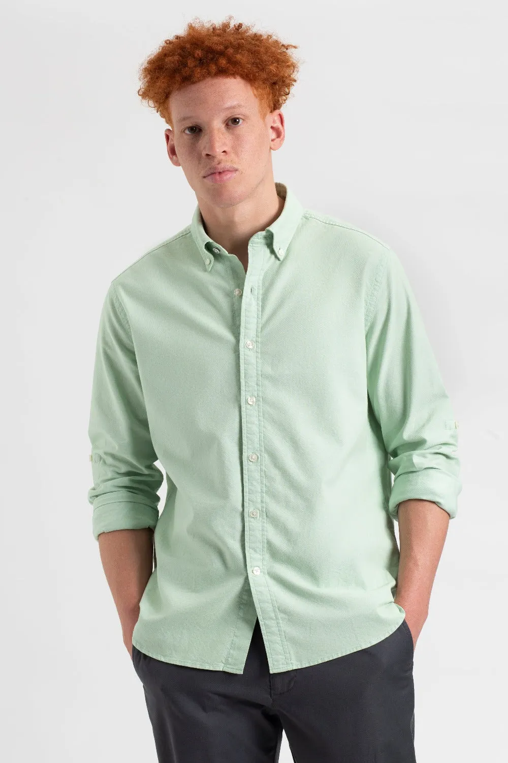 St. Ives Resort Oxford Shirt - Pistachio sold by Ben Sherman