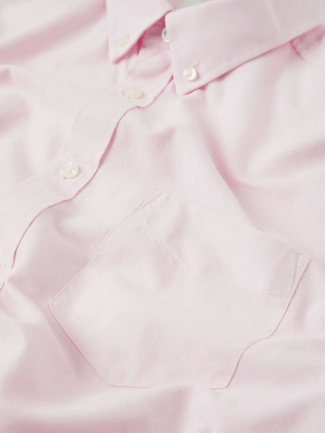 Signature Organic Short-Sleeve Oxford Shirt - Light Pink sold by Ben Sherman product image thumbnail 3