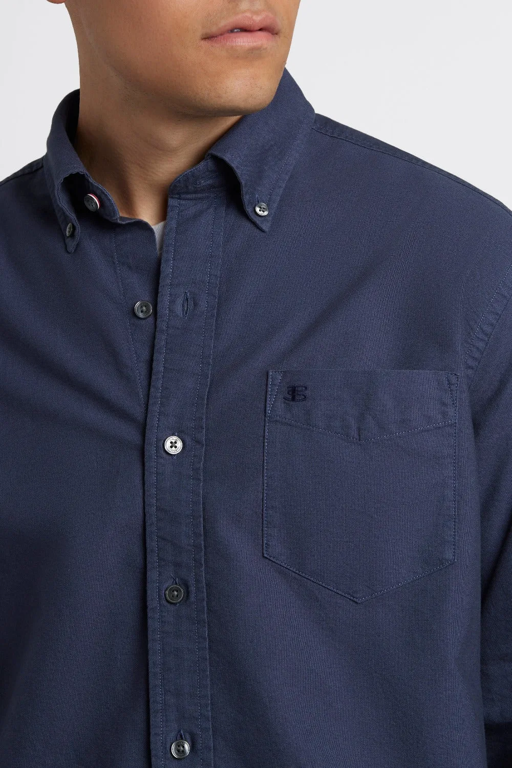 Beatnik Oxford Garment Dye Shirt - Indigo sold by Ben Sherman product image thumbnail 4