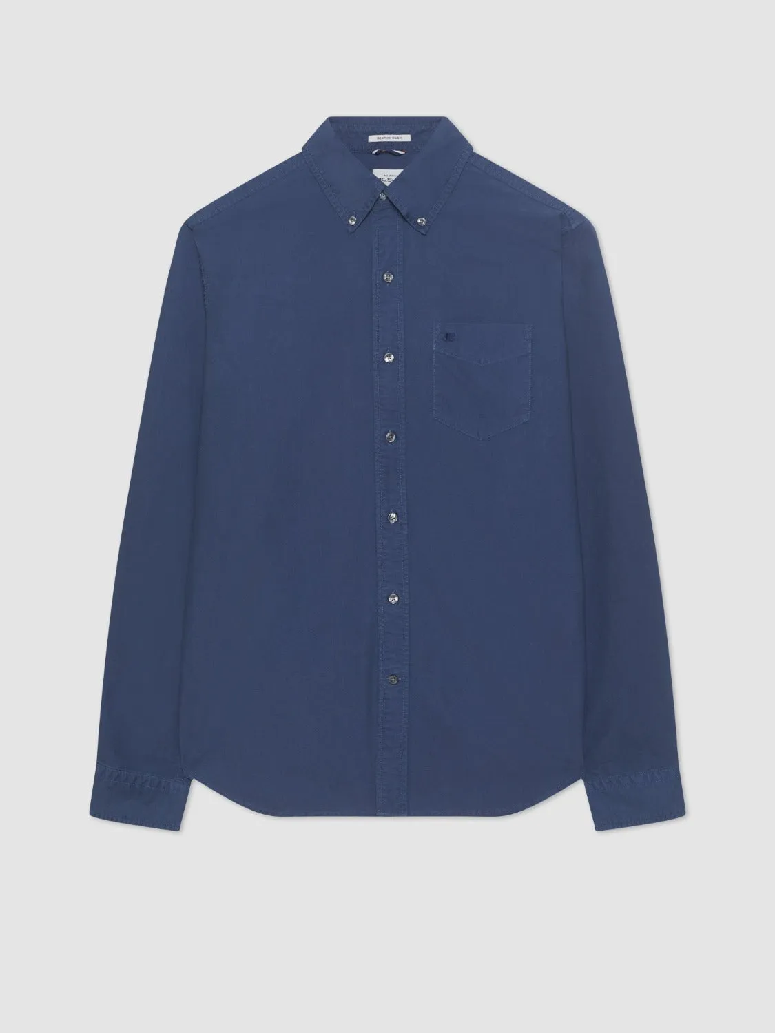 Beatnik Oxford Garment Dye Shirt - Indigo sold by Ben Sherman product image thumbnail 2