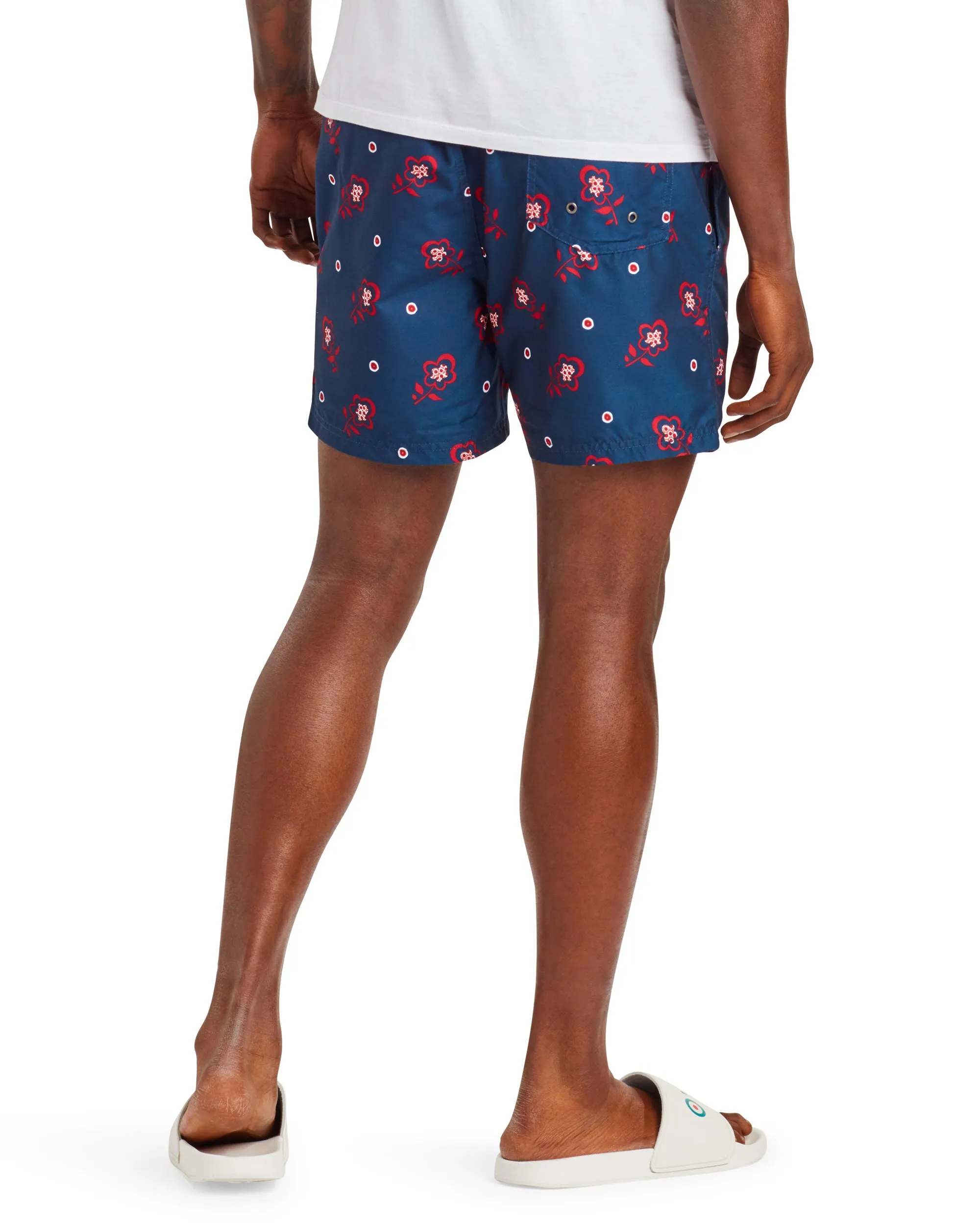 Men's Turquoise Bay Floral Print Swim Short - Navy sold by Ben Sherman product image thumbnail 2