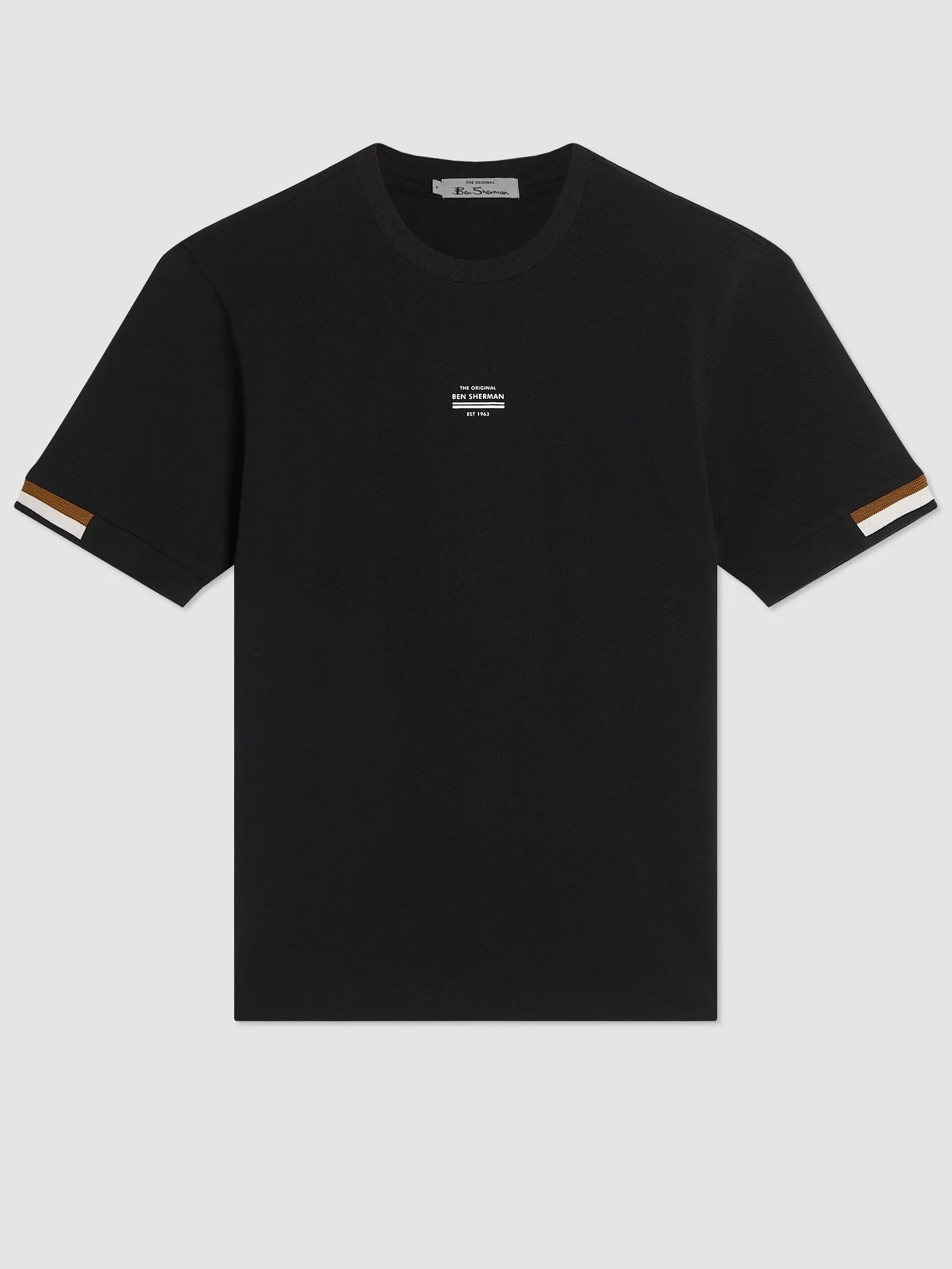 Signature Pique Tee - Black sold by Ben Sherman