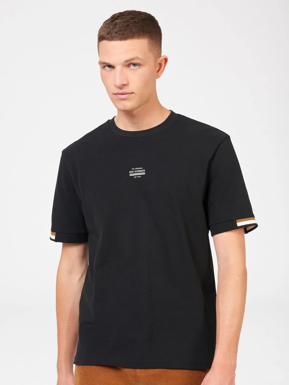 Signature Pique Tee - Black sold by Ben Sherman product image thumbnail 3