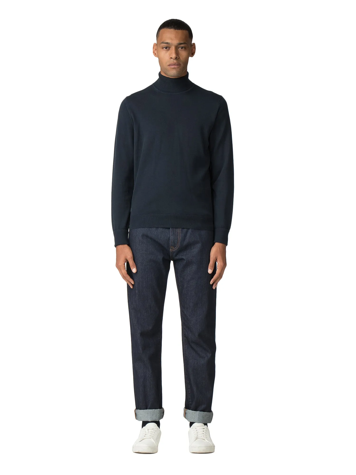 Fine Gauge Roll Neck Sweater - Dark Navy sold by Ben Sherman product image thumbnail 4