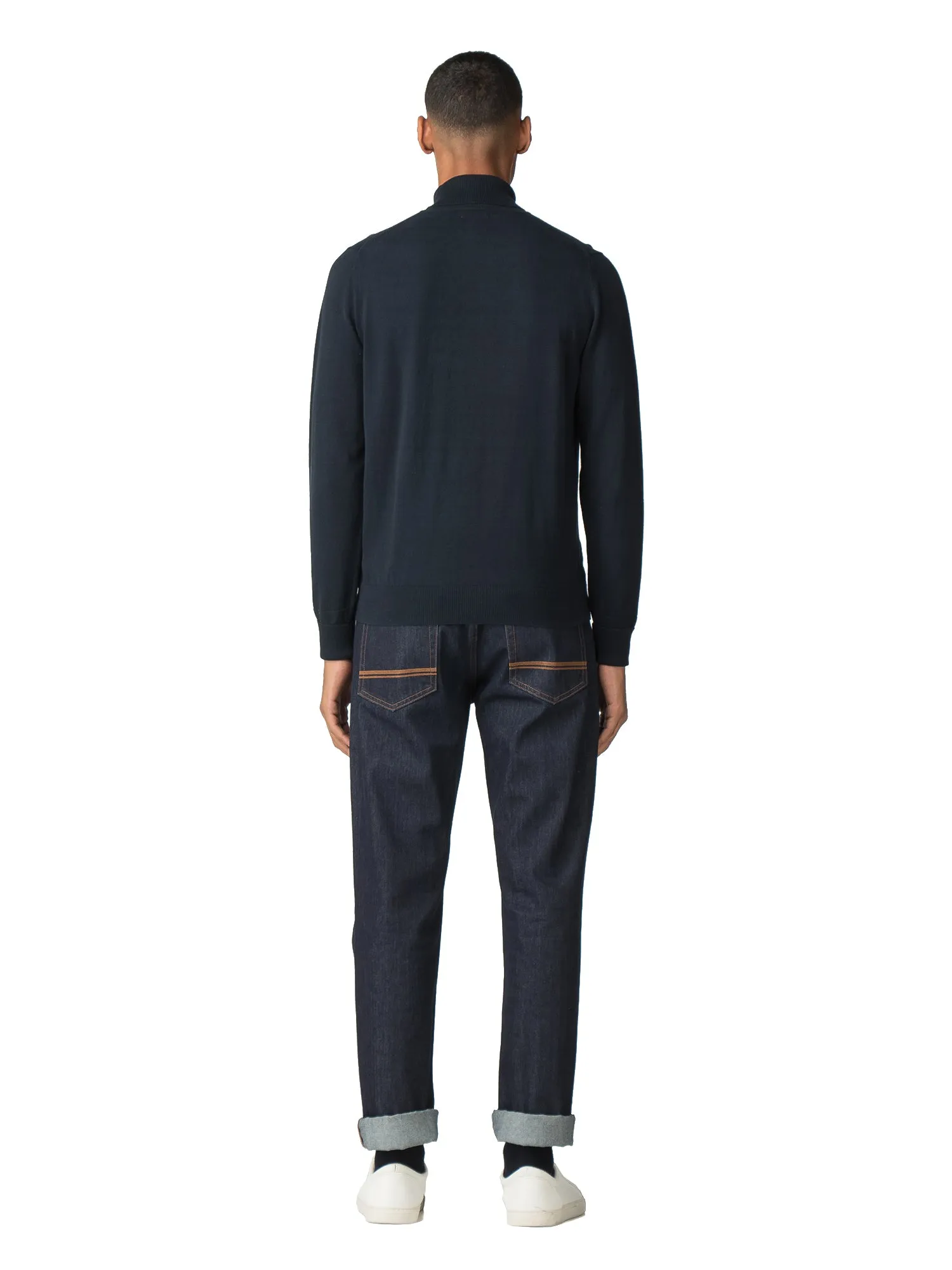 Fine Gauge Roll Neck Sweater - Dark Navy sold by Ben Sherman product image thumbnail 5