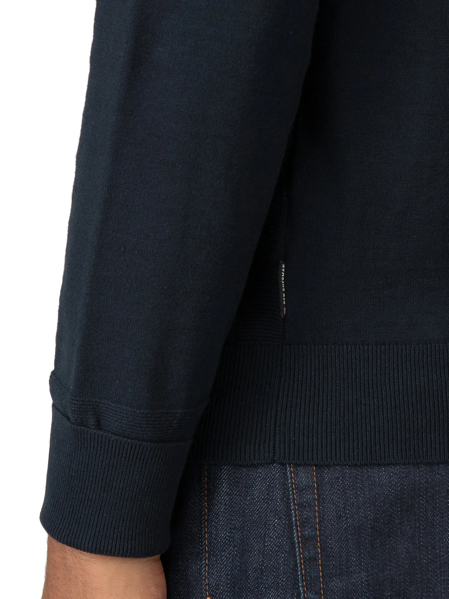 Fine Gauge Roll Neck Sweater - Dark Navy sold by Ben Sherman product image thumbnail 3