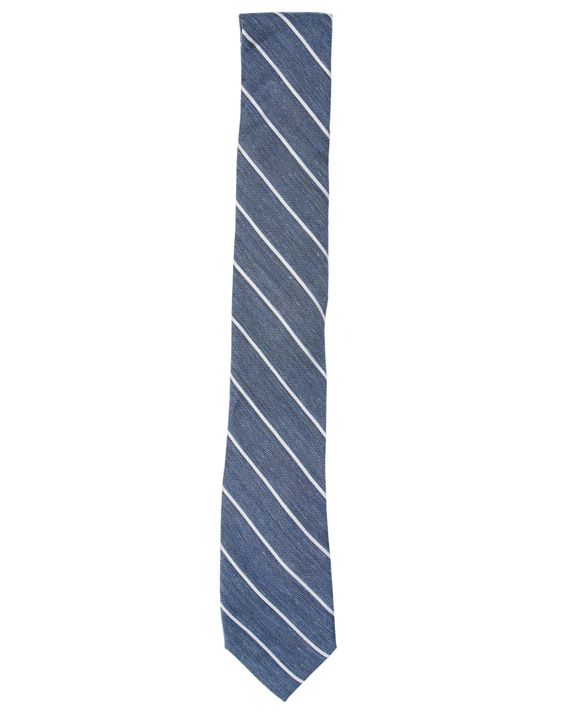 Kalvin Stripe Silk Neck Tie - Blue sold by Ben Sherman product image thumbnail 2