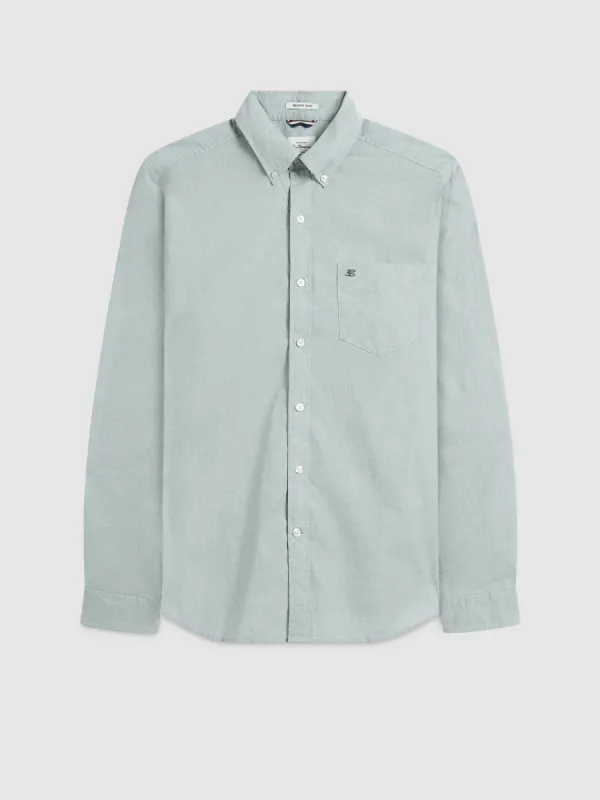 Brighton Oxford Organic Shirt - Forest Green sold by Ben Sherman