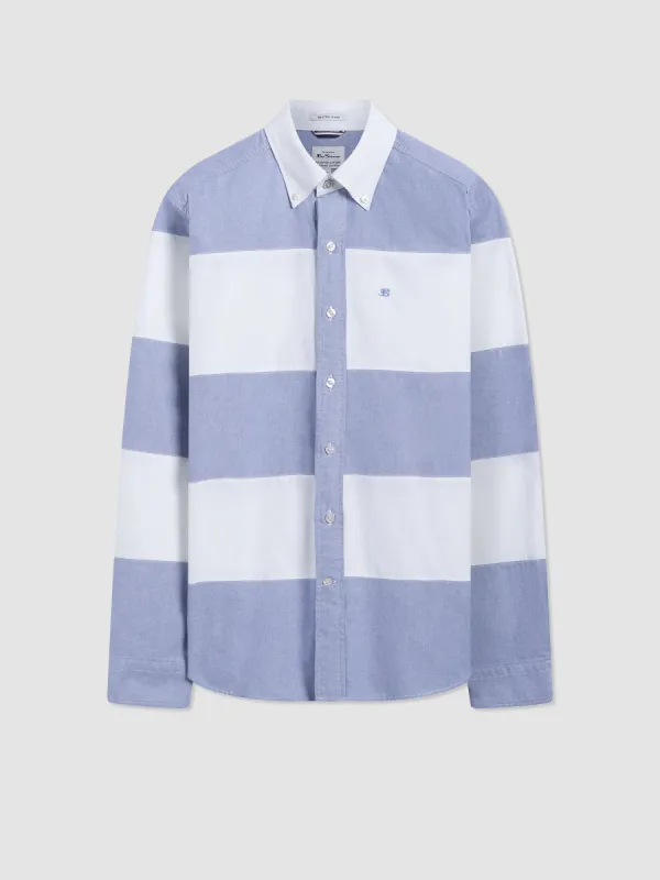 Brighton Oxford Organic Garment Dye Rugby Shirt sold by Ben Sherman