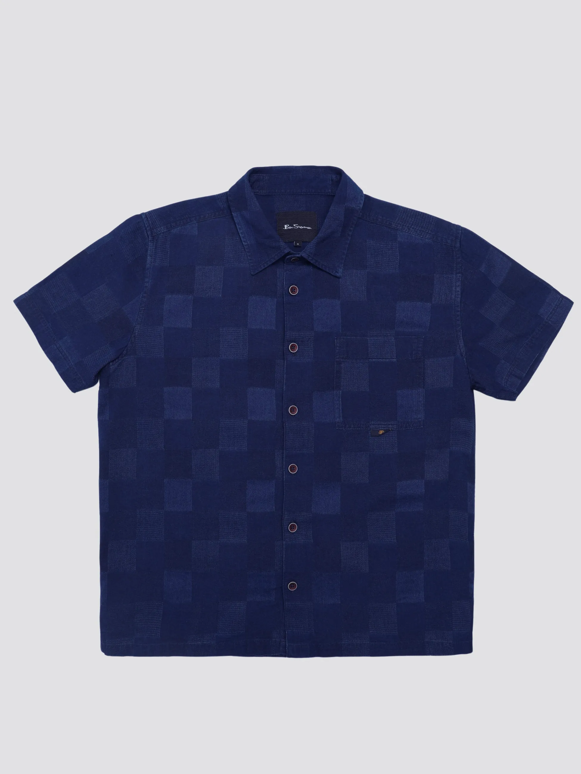 B by Ben Sherman Indigo Check Shirt - Dark Navy sold by Ben Sherman product image thumbnail 4
