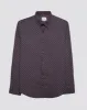Long-Sleeve Retro '70s Geo-Print Shirt - Caramel sold by Ben Sherman