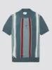 Signature Vertical Stripe Polo - Teal sold by Ben Sherman