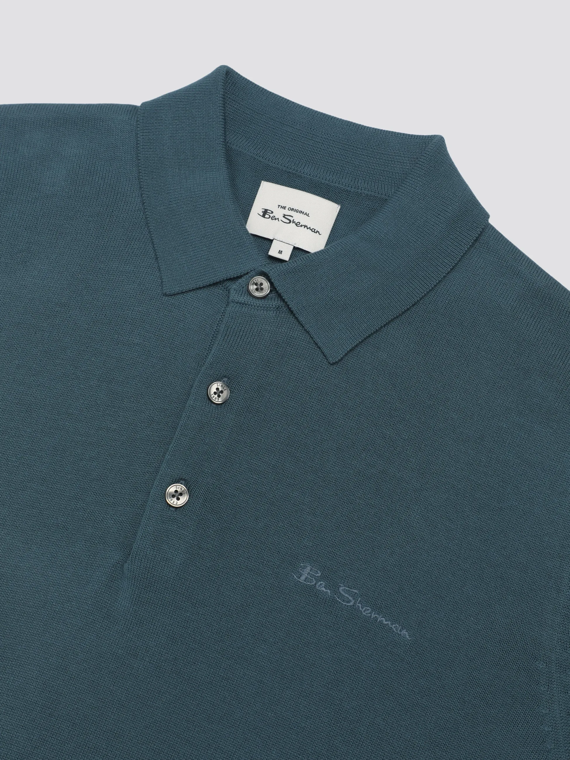 Signature Short Sleeve Polo - Teal sold by Ben Sherman product image thumbnail 5