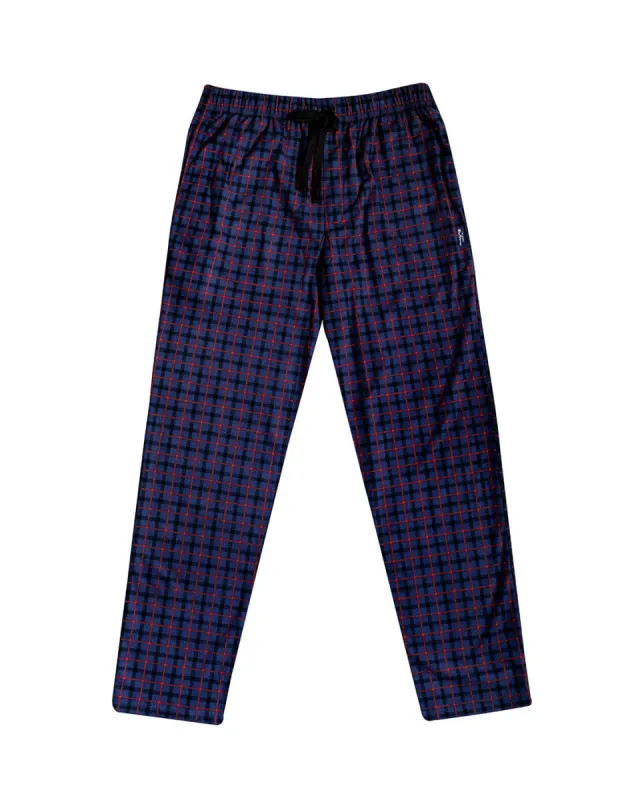 Men's Microfleece PJ Pants - Black/Red sold by Ben Sherman