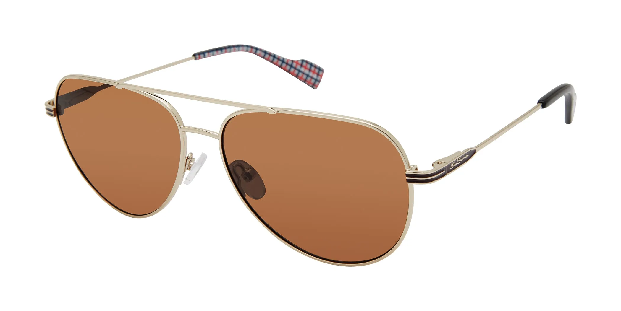 Shaftesbury Polarized Oversized Aviator Sunglasses sold by Ben Sherman product image thumbnail 2