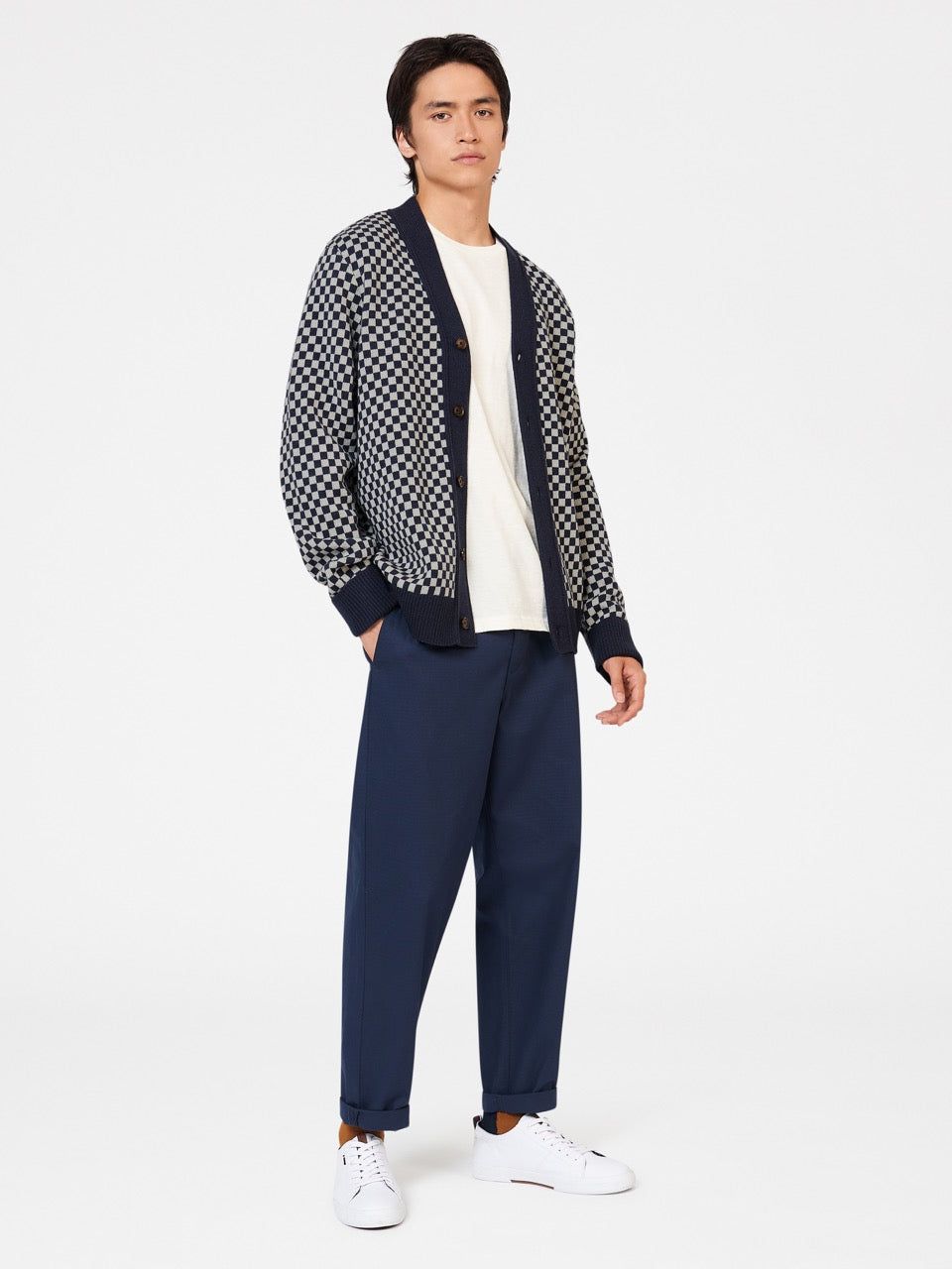 Rolling Stone Checkerboard Cardigan sold by Ben Sherman product image thumbnail 3
