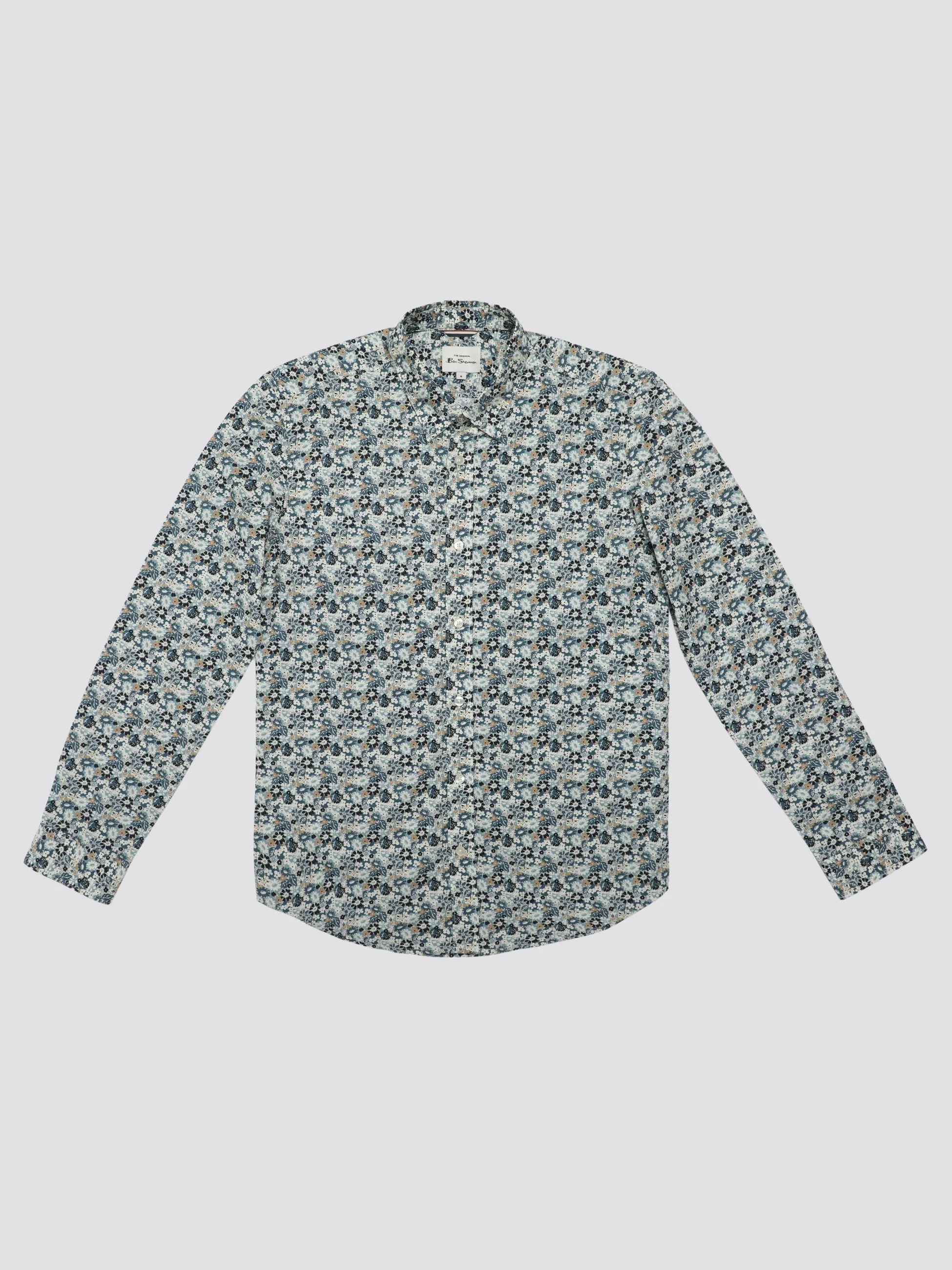 Signature Multicolor Floral Print Shirt - Petrol sold by Ben Sherman product image thumbnail 4