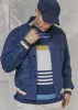Signature Engineered Stripe Polo - Navy sold by Ben Sherman