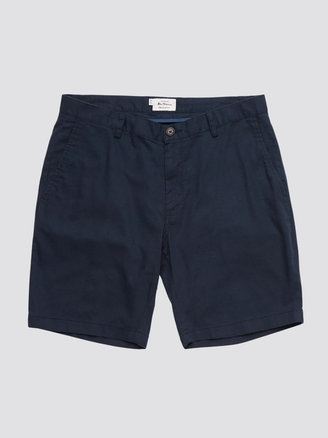 Signature Linen Shorts - Midnight sold by Ben Sherman product image thumbnail 2