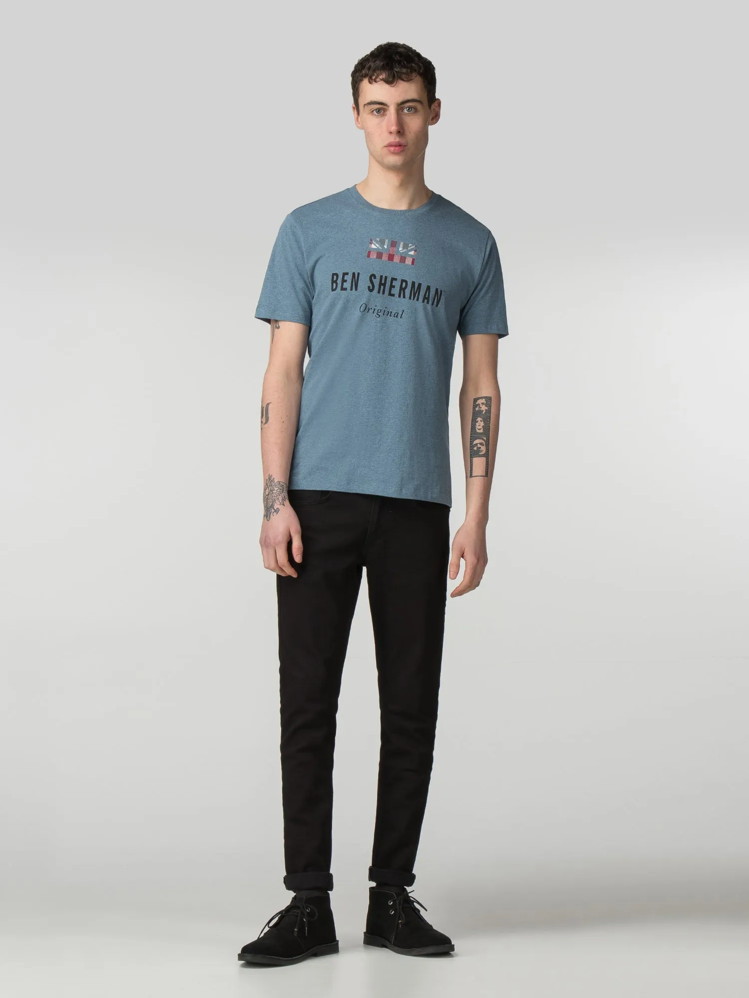 Ben Sherman Original Tee - Indigo Blue Marl sold by Ben Sherman
