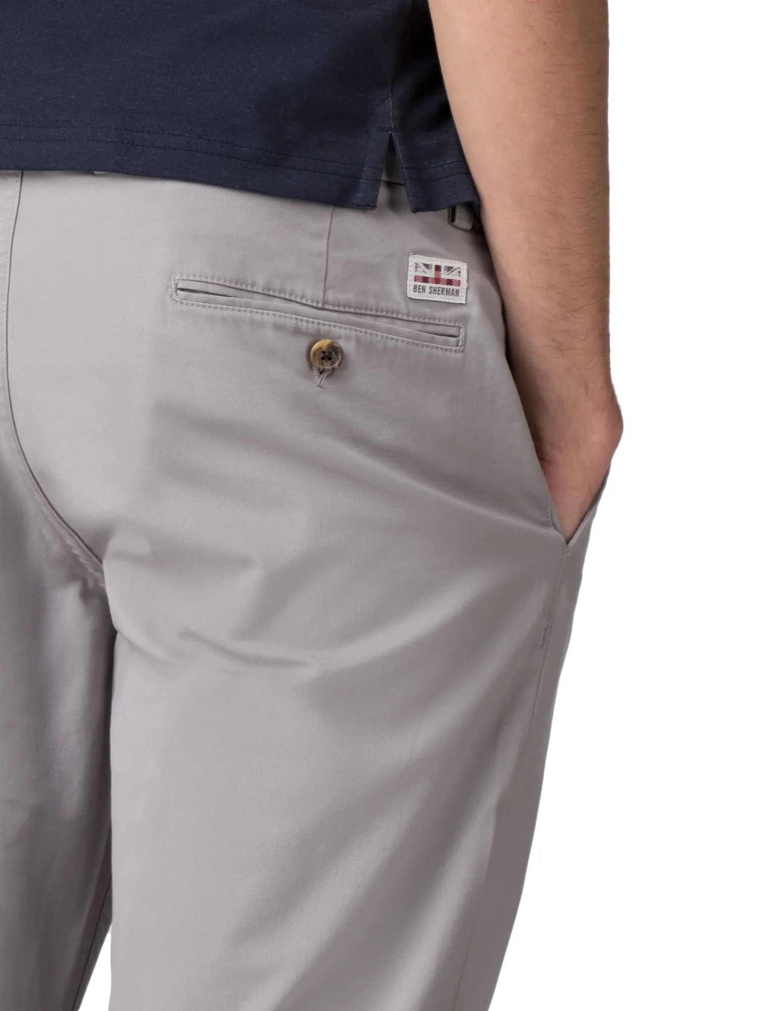 Slim Stretch Chino Pant - Light Ash sold by Ben Sherman product image thumbnail 3