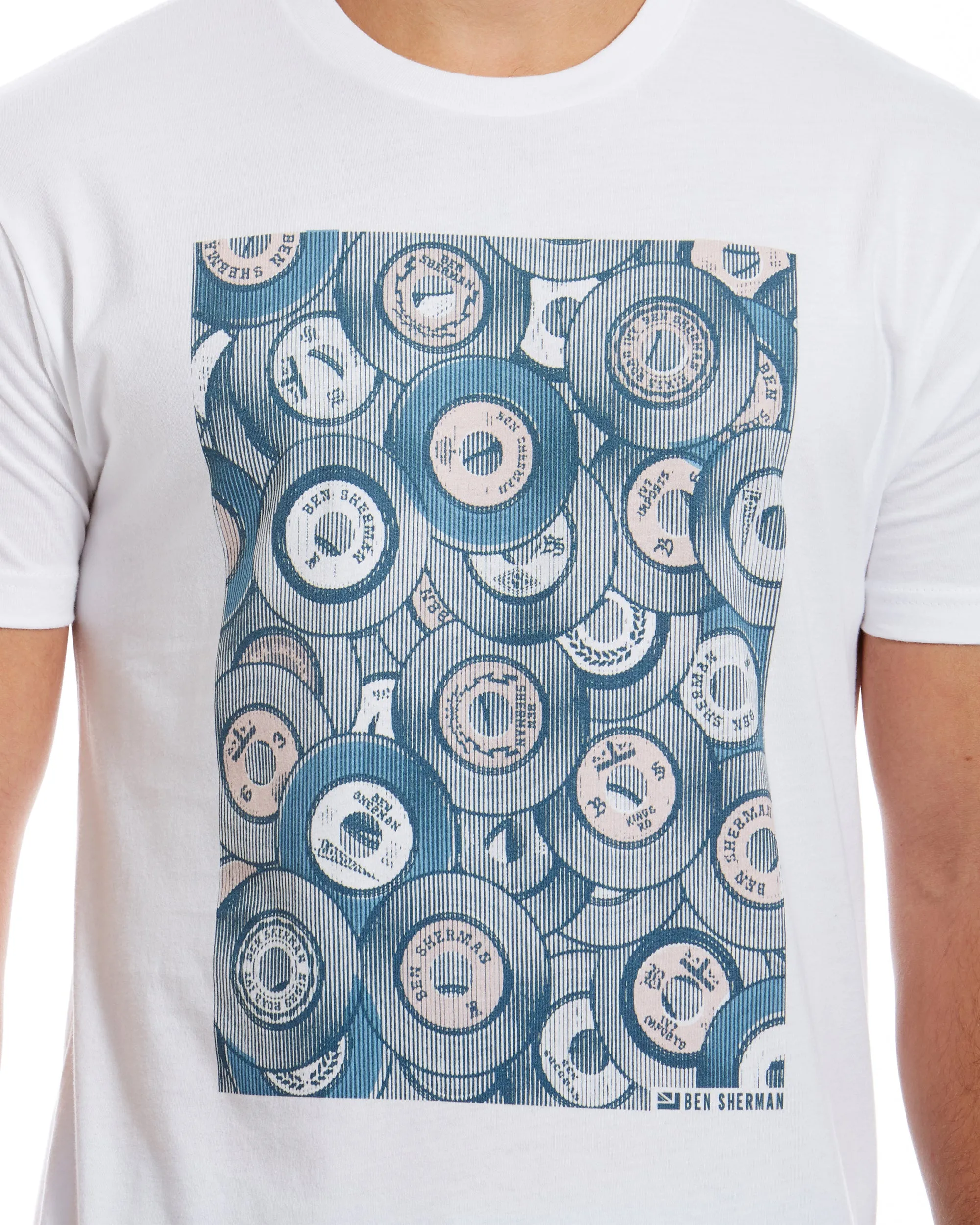 Halftones Graphic Tee - White sold by Ben Sherman product image thumbnail 4