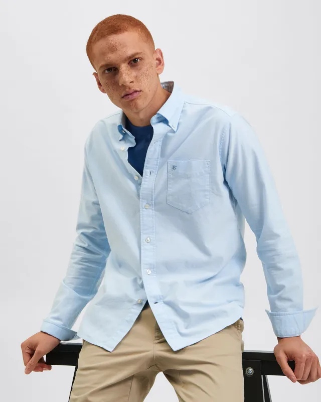 Brighton Oxford Organic Shirt - Sky Blue sold by Ben Sherman