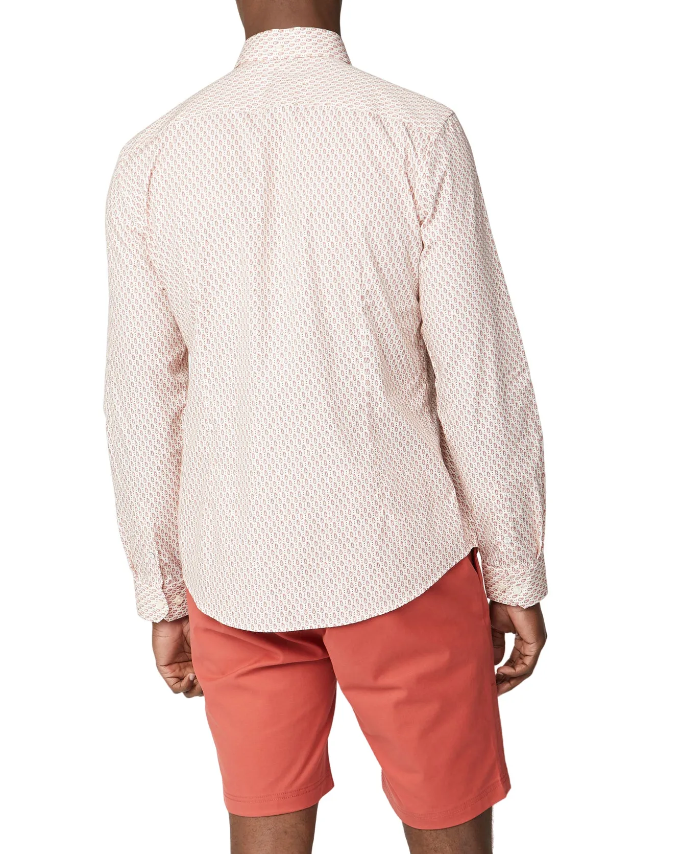 Long-Sleeve Fine Geo Print Shirt - Teracota sold by Ben Sherman product image thumbnail 2