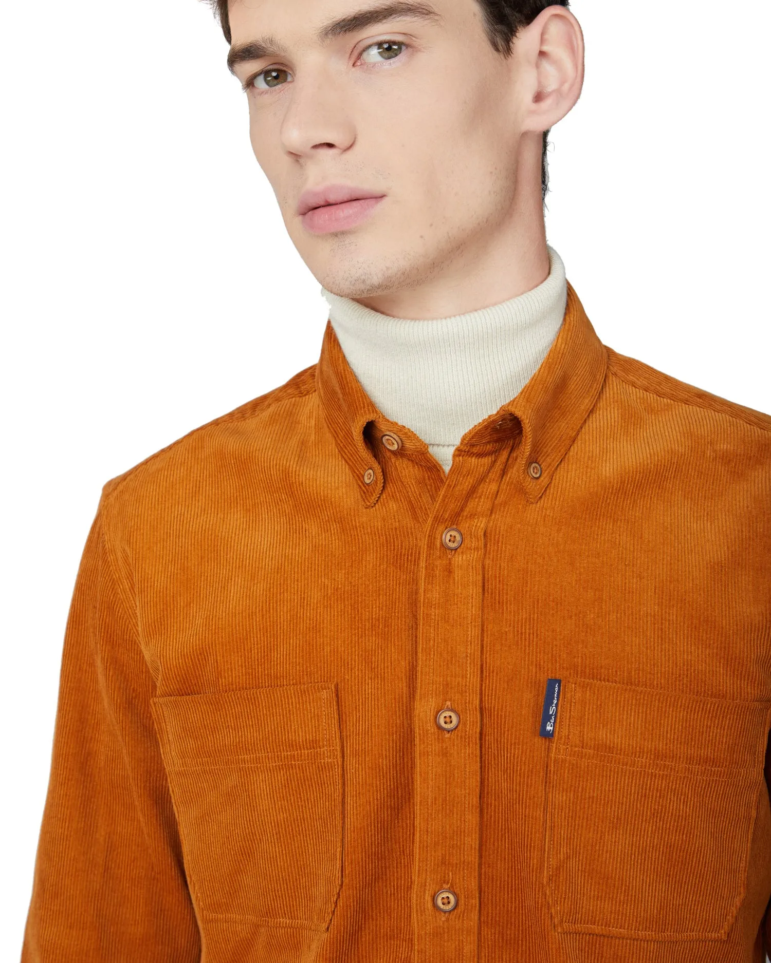 Cord Utility Shirt - Gold Metal sold by Ben Sherman product image thumbnail 3