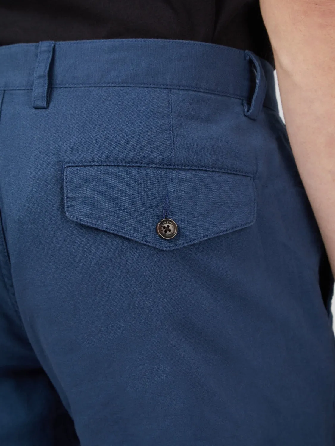 Signature Linen Shorts - Blue sold by Ben Sherman product image thumbnail 5