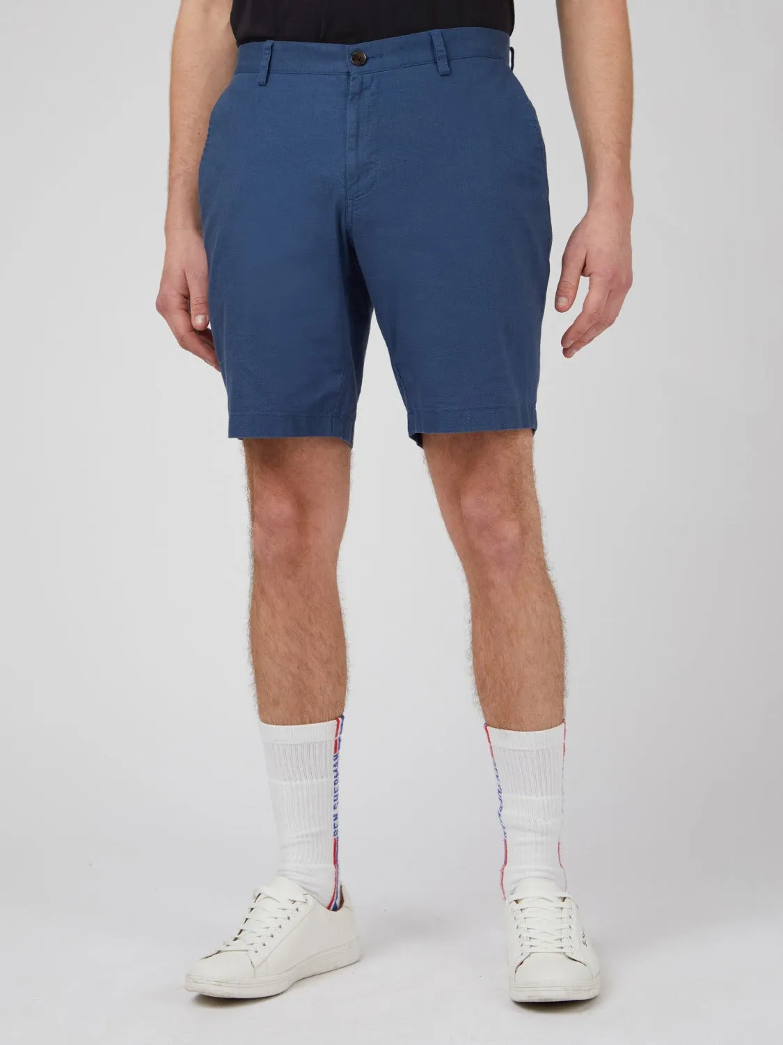 Signature Linen Shorts - Blue sold by Ben Sherman product image thumbnail 2
