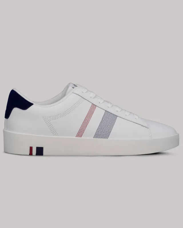 Boxwell Sneaker - White/Navy sold by Ben Sherman