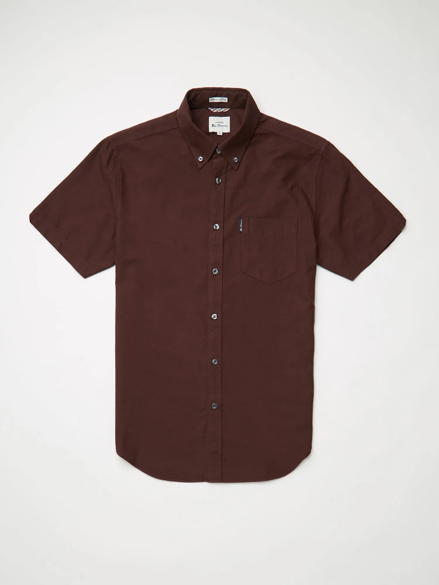 Short-Sleeve Signature Oxford Shirt - Bordeaux sold by Ben Sherman