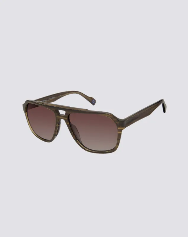 Manor Polarized Oversized Sunglasses sold by Ben Sherman