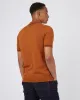 Short-Sleeve Textured-Front Knit Polo - Caramel sold by Ben Sherman