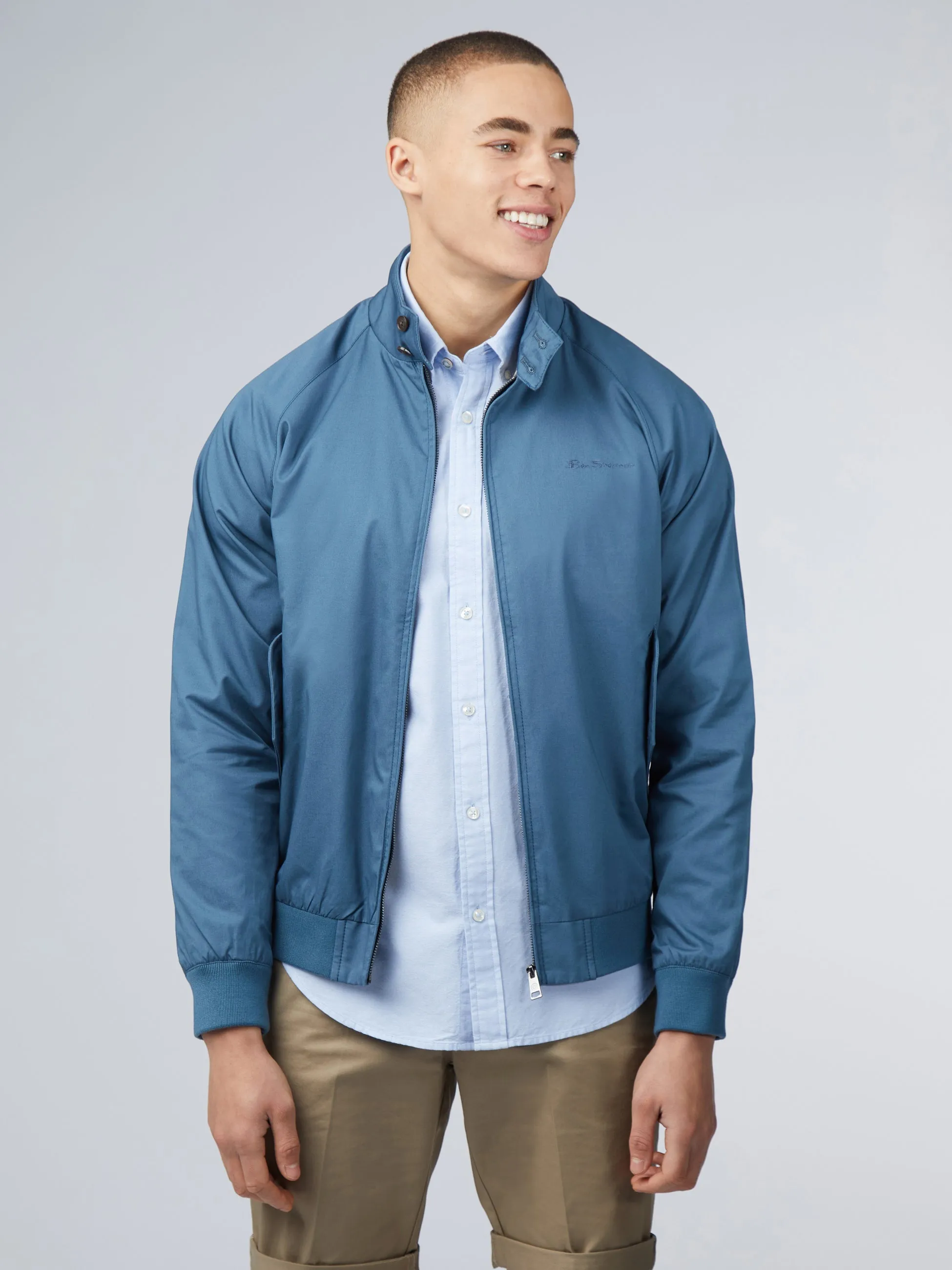 Signature Harrington Jacket - Teal sold by Ben Sherman
