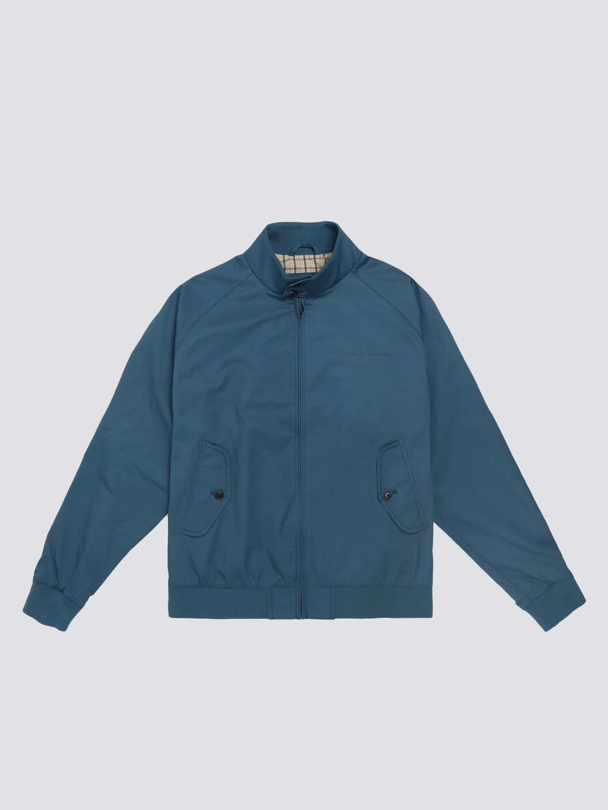 Signature Harrington Jacket - Teal sold by Ben Sherman product image thumbnail 4