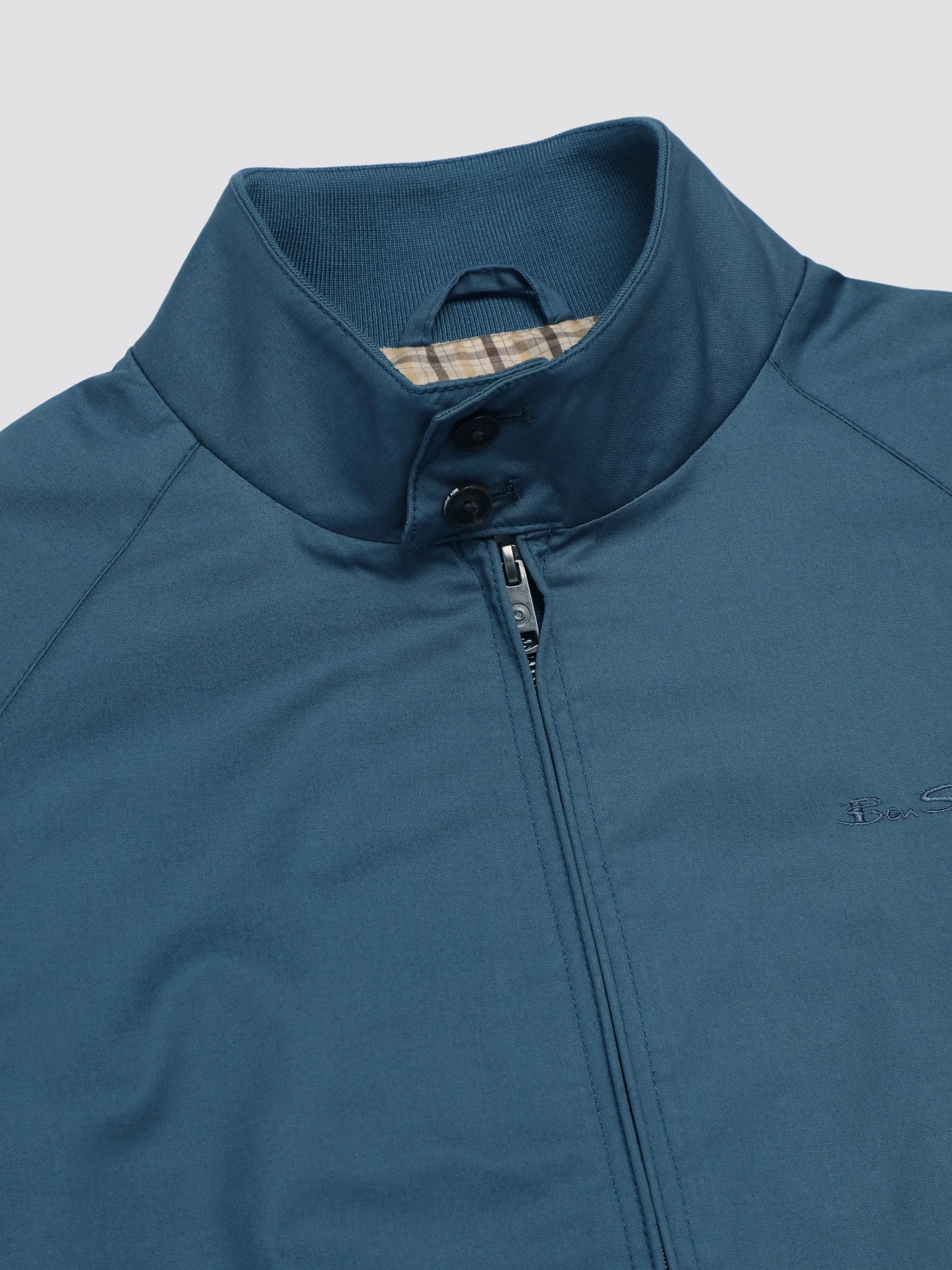 Signature Harrington Jacket - Teal sold by Ben Sherman product image thumbnail 5