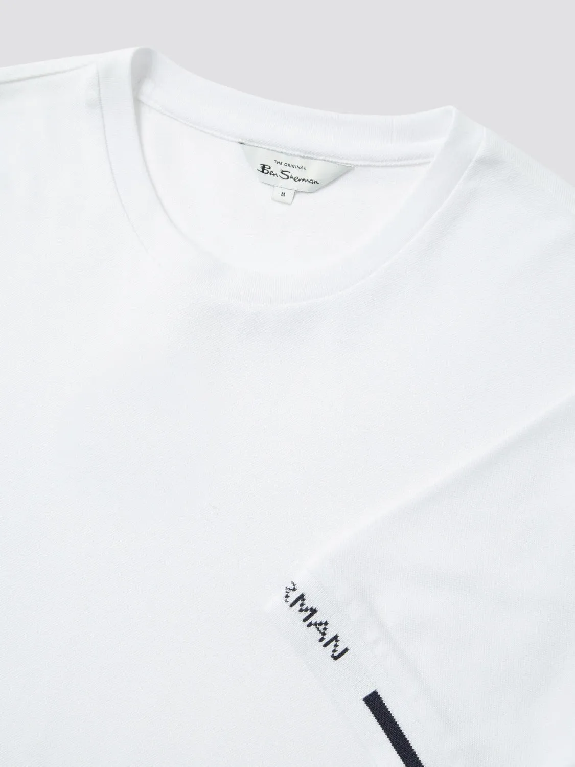 Signature Cotton Embroidered Cuff Tee sold by Ben Sherman product image thumbnail 3